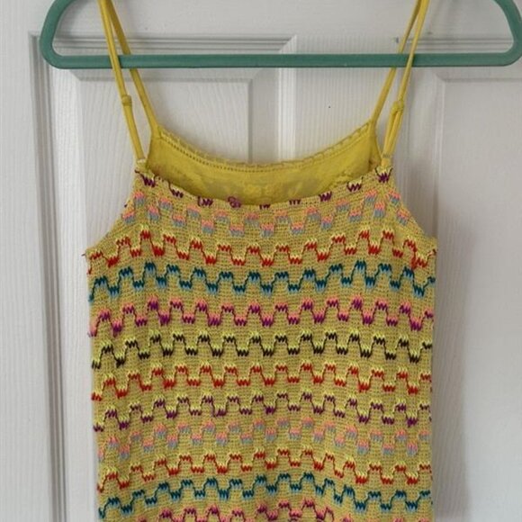 Free People Yellow Colorful Tank Top - Picture 6 of 9